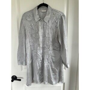 Chico's Crinkle Crush Silver Moon Tunic Shirt Chico’s 2 (Large / US 12)